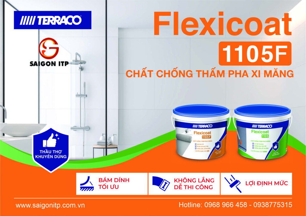 Chất chống thấm pha xi măng Terraco Flexicoat 1105F