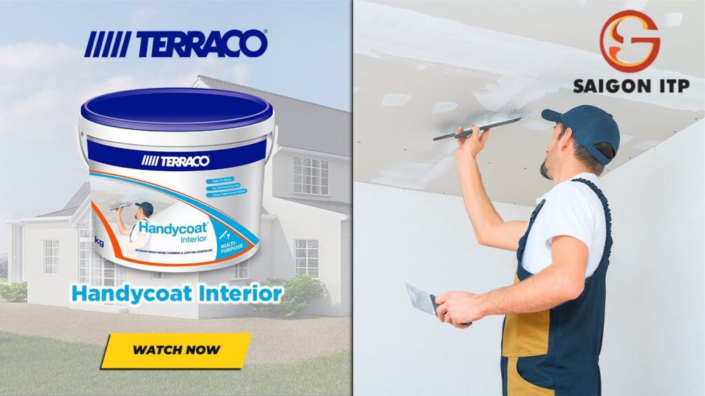Keo bả Terraco Handycoat dùng sử lý mối nối thạch cao