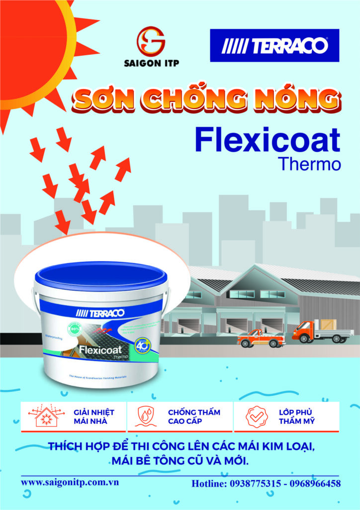 Quy trình thi công sơn chống nóng Terraco Flexicoat Thermo
