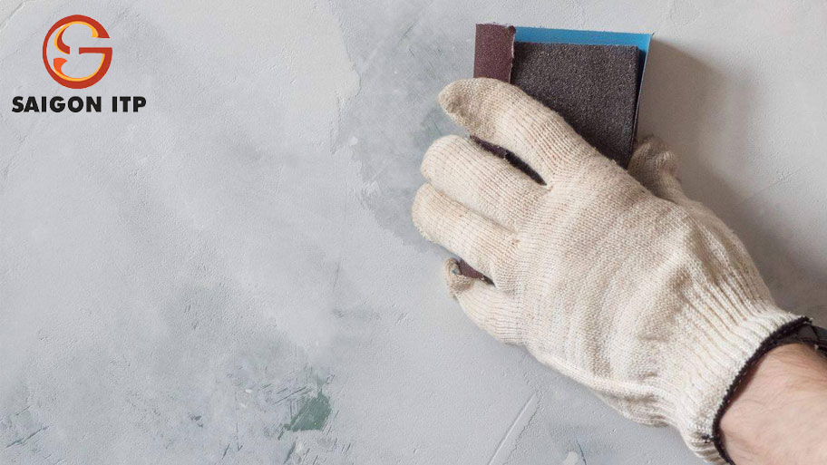 Chuẩn bị bề mặt trước khi thi công sơn đá Terraco Terralite Stone