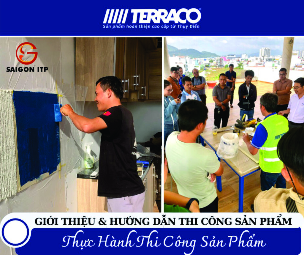 Thi công sơn gai Terraco Terracoat có cần lớp phủ màu không?