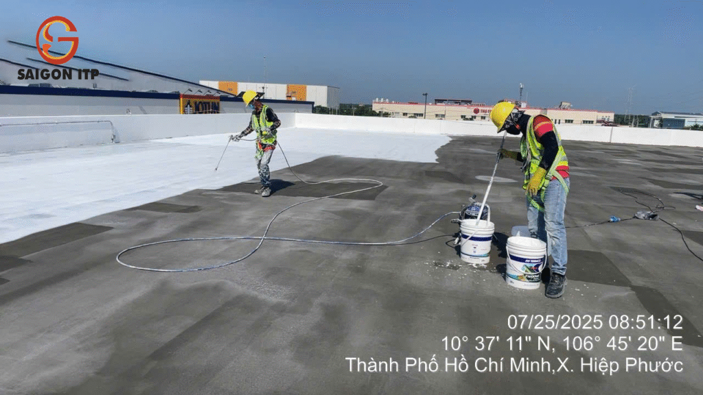 Quy trình thi công sơn chống nóng mái tôn hiệu quả