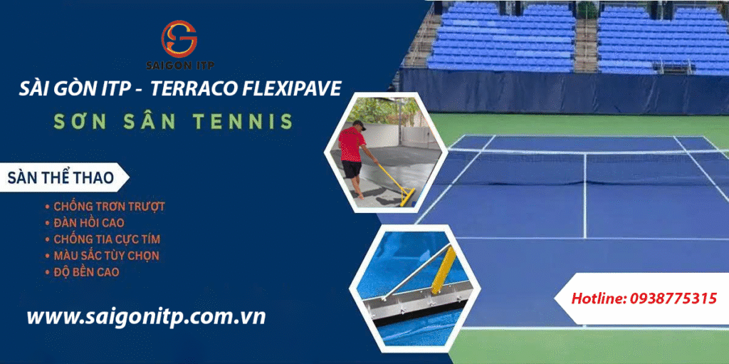 Sơn sân thể thao Tennis nên dùng loại nào bền đẹp và an toàn