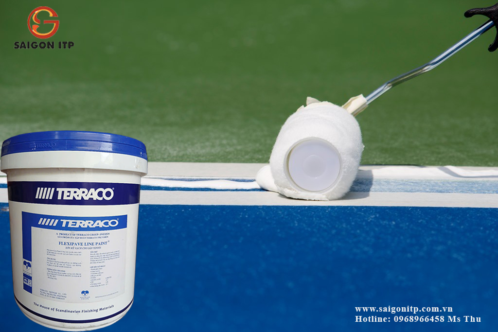 Đường kẻ vạch sân thể thao được sơn như thế nào?