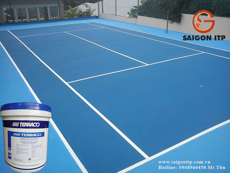 Đường kẻ vạch sân thể thao được sơn như thế nào?
