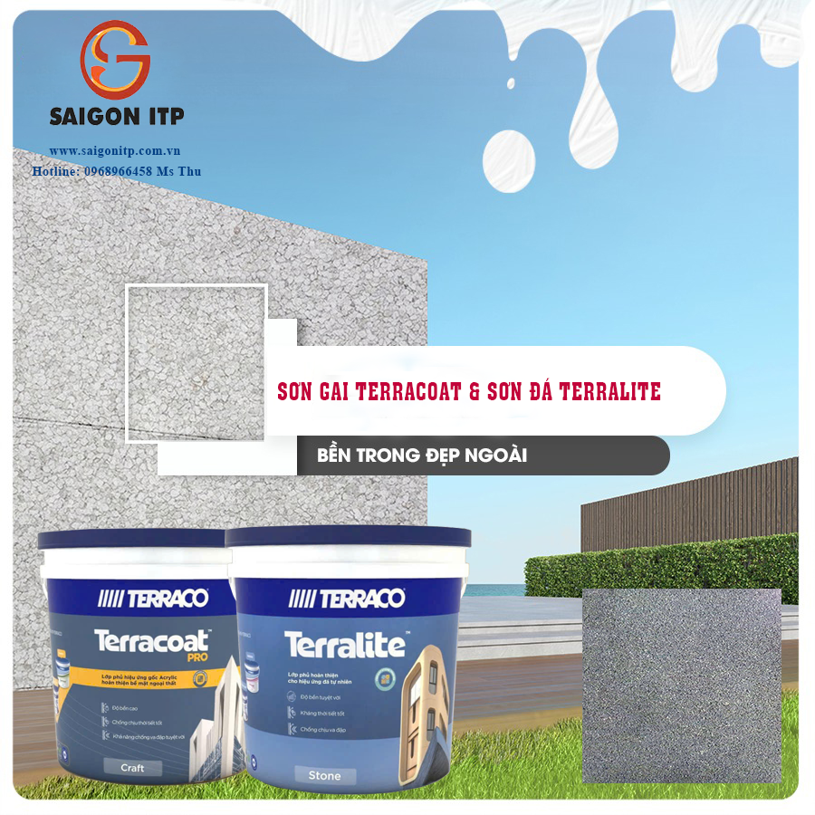 Thông báo thay đổi thiết kế bao bì và tên sản phẩm sơn gai Terracoat và sơn đá Terralite