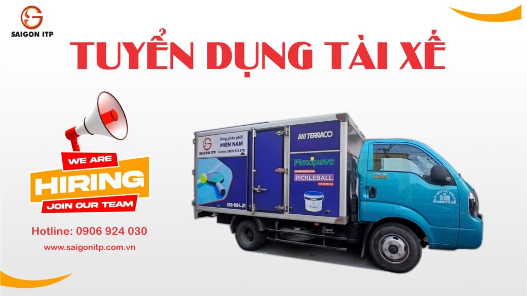 Tuyển Dụng Tài Xế Xe Máy & Xe Tải - Thu Nhập 8–12 Triệu tại NPP Sài Gòn ITP