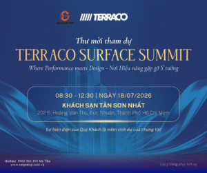 Sự kiện Terraco Surface Summit 2026 – Nơi Hiệu năng gặp gỡ Ý tưởng