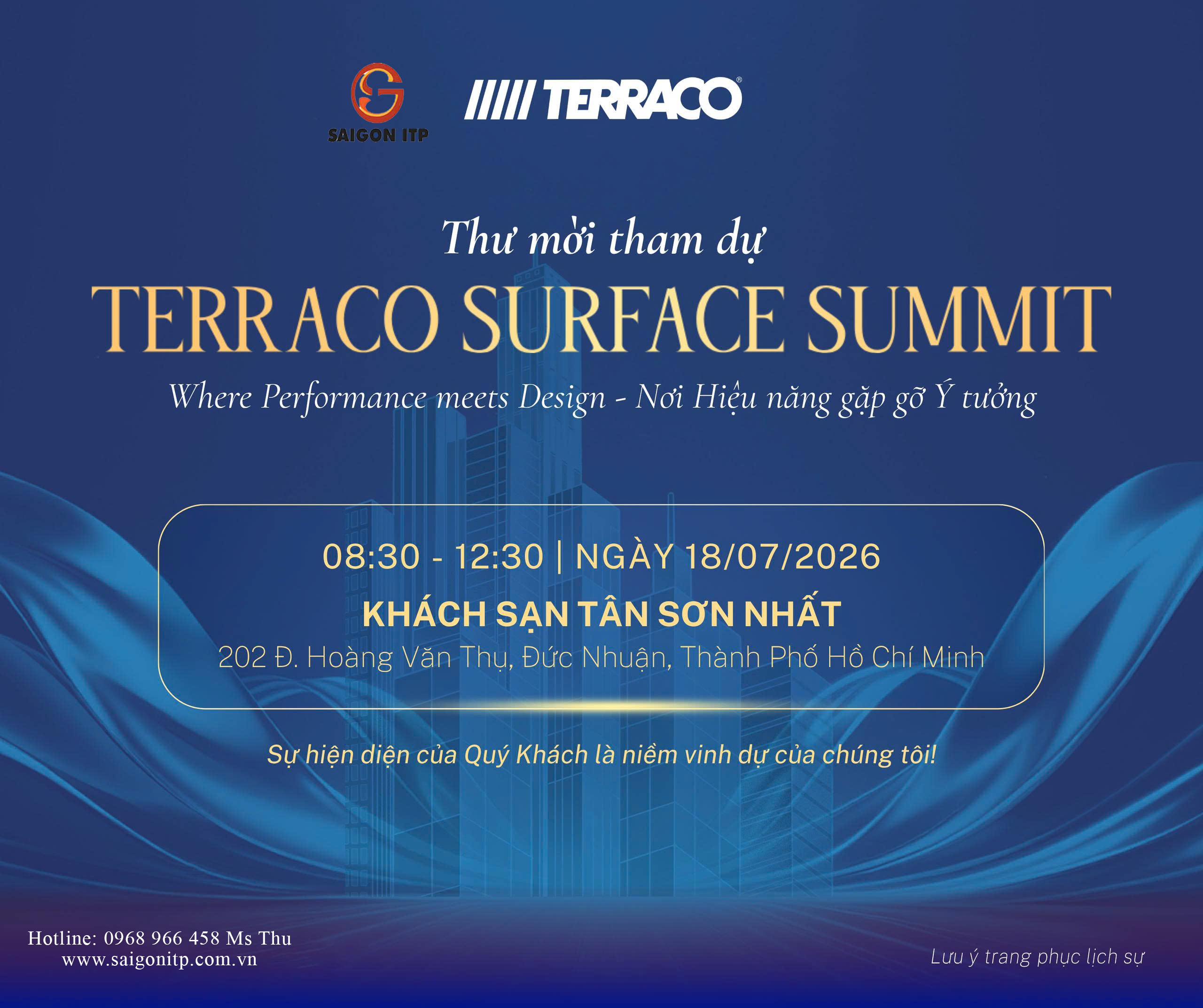 Sự kiện Terraco Surface Summit 2026 – Nơi Hiệu năng gặp gỡ Ý tưởng